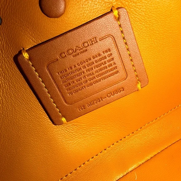 Coach bowling leather bag